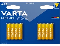 VARTA Baterie Varta Longlife AAA LR3 mikrotužkové 16 ks