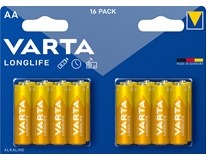 VARTA Baterie Varta Longlife AA Mignon LR6 tužkové 16 ks