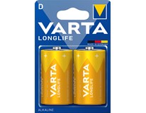 Baterie 2 D Varta Longlife 1ks