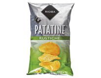 RIOBA Vroubkované chipsy 500 g