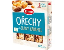 Emco Tyčinky ořechy a slaný karamel 3x 35 g