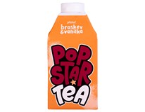 Popstar Tea broskev a vanilka 8x 500 ml