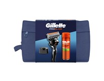 Gillette dárková sada (Fusion holící strojek + gel na hol. 200ml + stojan + cestovní taška)