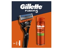 Gillette dárková sada (Fusion holící strojek + gel na holení 200ml)