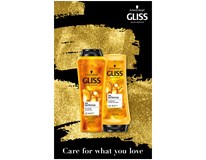 Gliss Oil Nutritive dárková sada (šampon 250ml + balzám na vlasy 200ml)