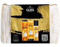 Gliss Oil Nutritive dárková sada (šampon 250ml + balzám 200ml + regener. balzám 200ml)