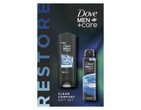 Dove Men + Care Clean Comfort dárková sada (sprch. gel 250ml + deo 150ml) kazeta