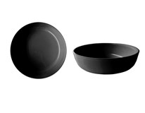 METRO PROFESSIONAL Talíř hluboký Nag 18,5 cm kamenina černý 6 ks