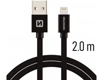 SWISSTEN Kabel USB/ Light 2 m text černý 1 ks