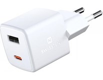 SWISSTEN Síťový adaptér USB-C + USB 30W 1 ks