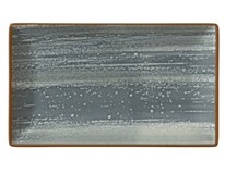 METRO PROFESSIONAL Podnos Madl 25 x 14 cm kamenina šedý 6 ks