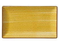 METRO PROFESSIONAL Podnos Madl 25 x 14 cm kamenina žlutý 6 ks