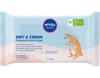NIVEA Baby Soft & Cream Čistící a pečující ubrousky 1 ks