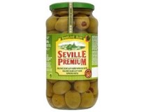 Seville Premium Olivy zelené královské s paprikou 1x935g