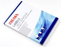 Etikety Sigma 38x21,2mm bílé 100 listů 1ks