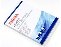 Etikety Sigma 52,5×21,2mm bílé 100 listů 1ks