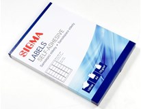 Etikety Sigma 63,5×38,1mm bílé 100 listů 1ks