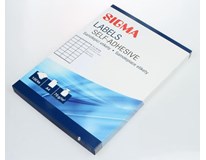 SIGMA Etikety 70 x 36 mm bílé 100 listů 1 ks