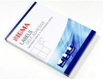 SIGMA Etikety 105 x 148 mm bílé 100 listů 1 ks