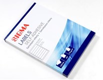 Etikety Sigma 192x38mm bílé 100 listů 1ks