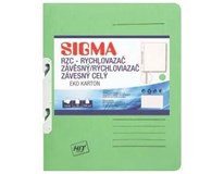 SIGMA Desky - rychlovazač závěsný RZC zelené 10 ks