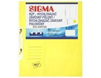 SIGMA Desky - rychlovazač závěsný půlený RZP žluté 10 ks