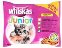 Whiskas Junior kapsička pro kočky 4x100g