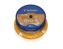Verbatim DVD-R 47/16/25/CB, 25ks