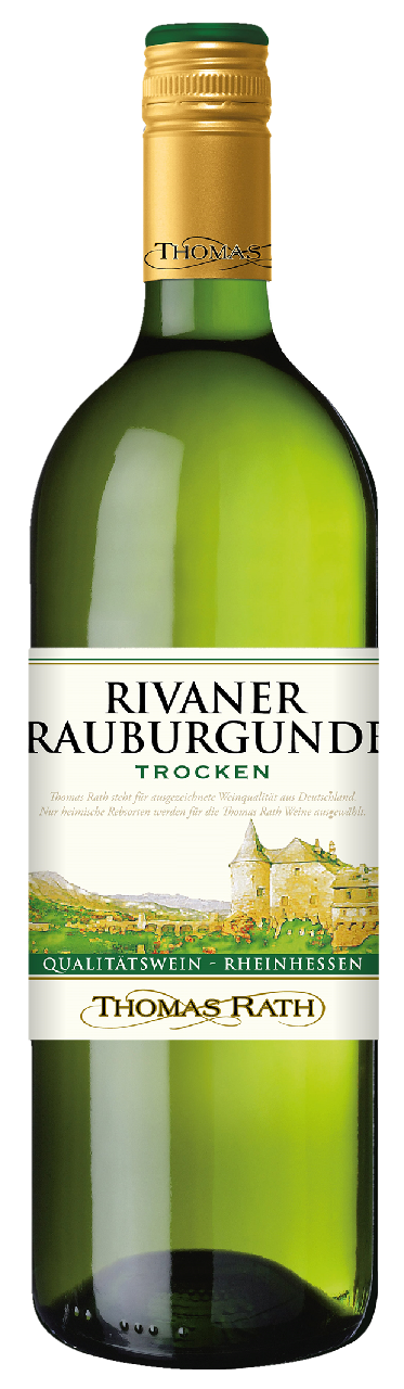 Thomas Rath Rivaner Grauburgunder Weißwein, Trocken - 1 l Flasche