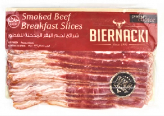 BIERNACKI Rinderbacon geschnitten gekühlt - 500 g Stück