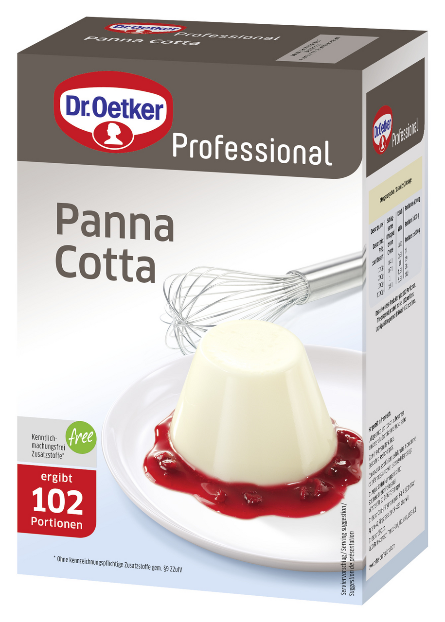 Dr. Oetker Professional Dessertpulver Panna Cotta - 1,1 kg Karton