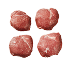 Lamm-Hüfte tiefgefroren 4 Stück à ca. 175 g Stücke ohne Fettdeckel ohne Knochen Neuseeland einzeln vak.-verpackt - je kg