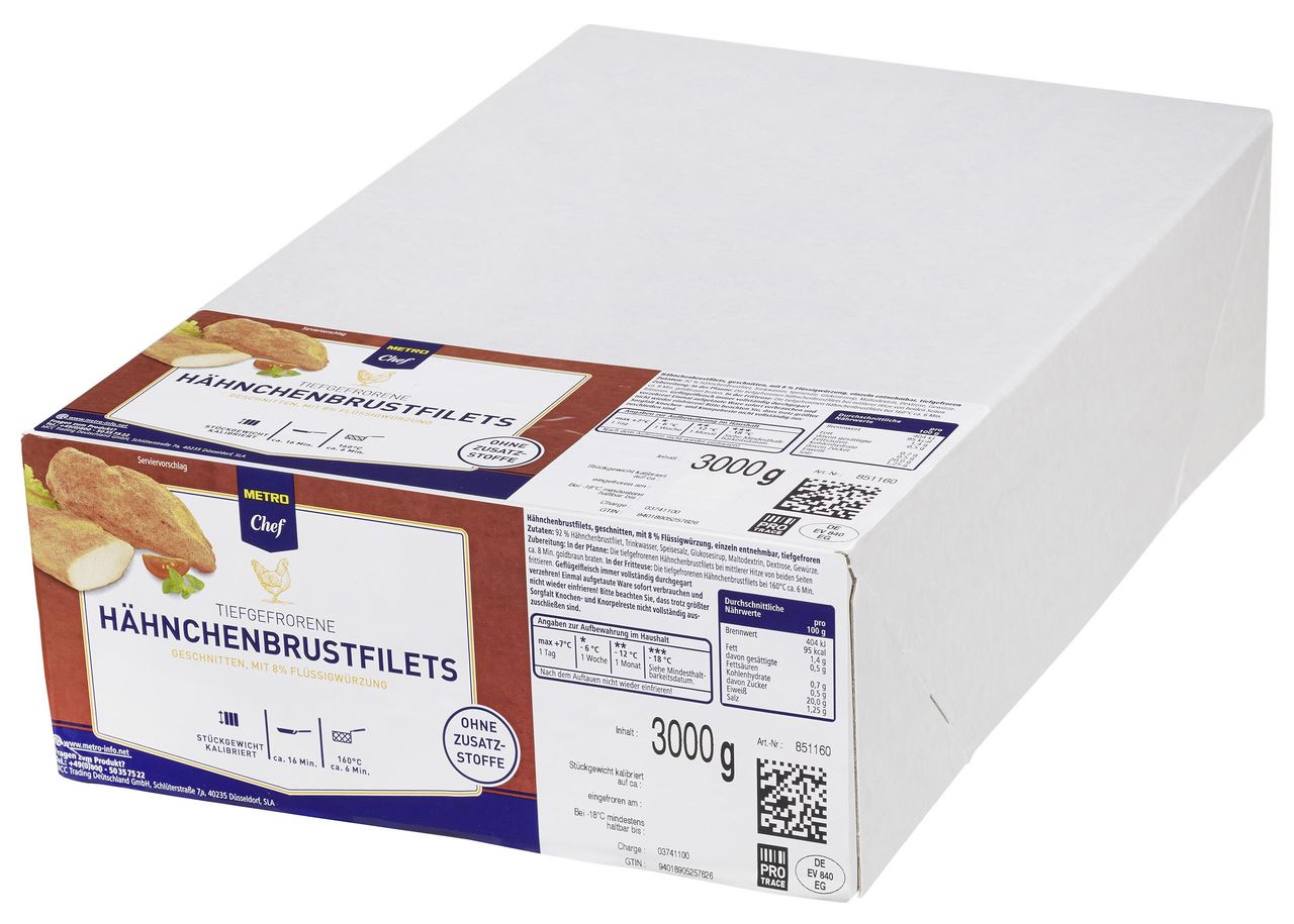METRO CHEF GEFLÜGELSCHINKENSCHEIBEN 400G main image 0