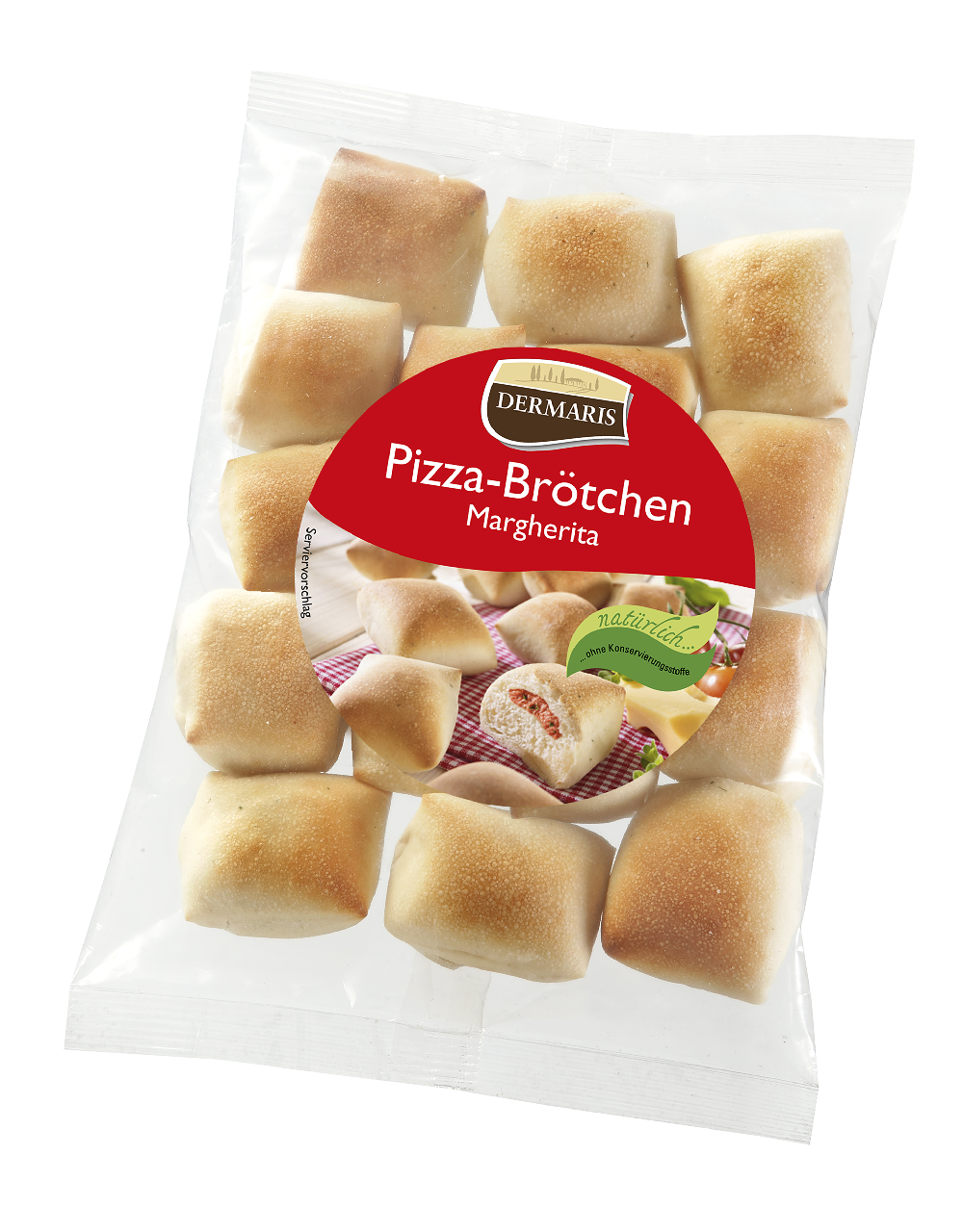 Dermaris Pizza Brötchen Margherita gekühlt - 250 g Beutel