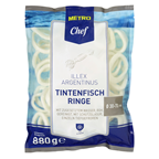 METRO Chef Tintenfischringe 3 - 7 cm roh tiefgefroren - 880 g Beutel