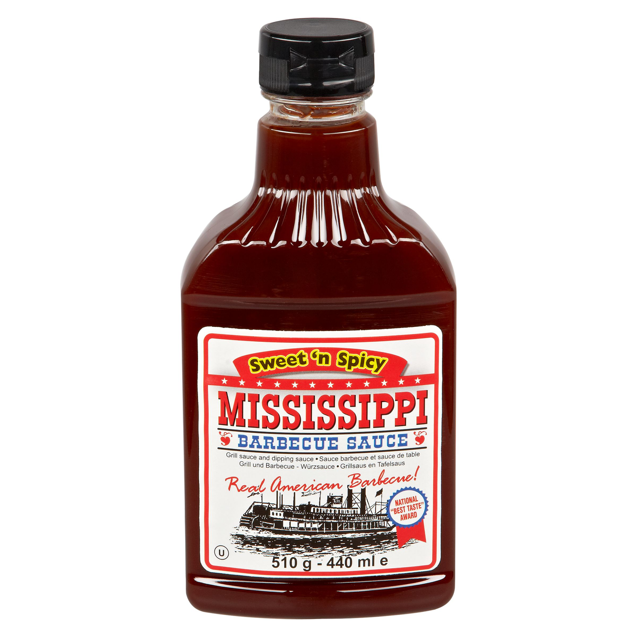 Mississippi Barbecue Sauce Sweet´n Spicy - 440 ml Flasche