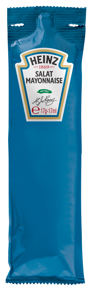 Heinz Salat Mayonnaise, 100 Portionspackungen à 17 g - 1,7 kg Karton