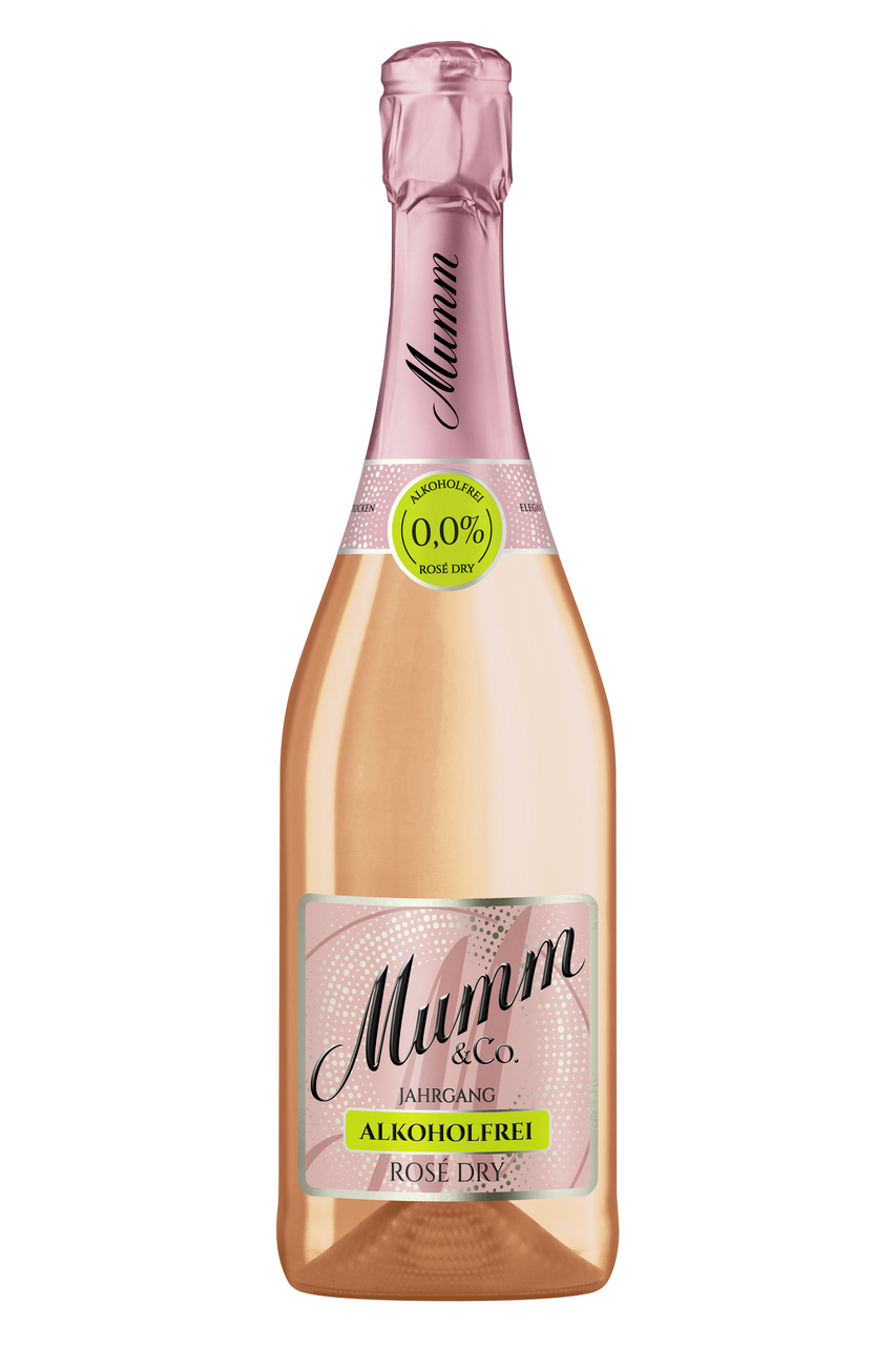 Mumm Rose Dry Alkoholfrei Jahrgang - 750 ml Flasche