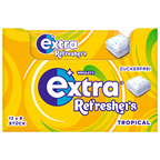Extra Refreshers Tropical 12 Packungen à 8 Stück - 12 x 18 g Schachtel