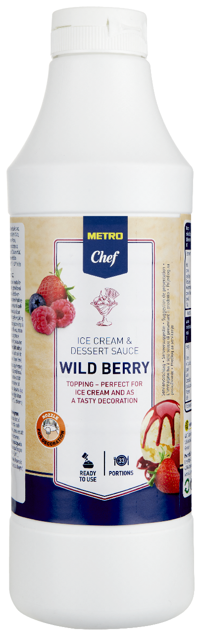 METRO Chef Dessertsauce Waldfrucht - 1 kg Flasche