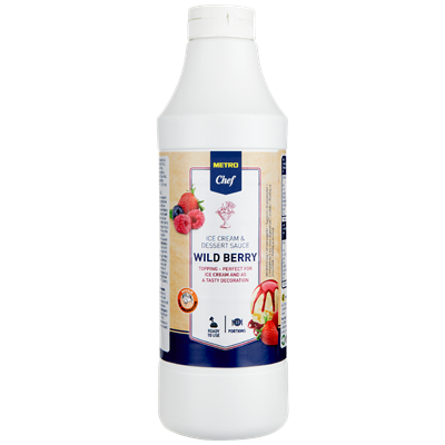 METRO Chef Dessertsauce Waldfrucht - 1 kg Flasche