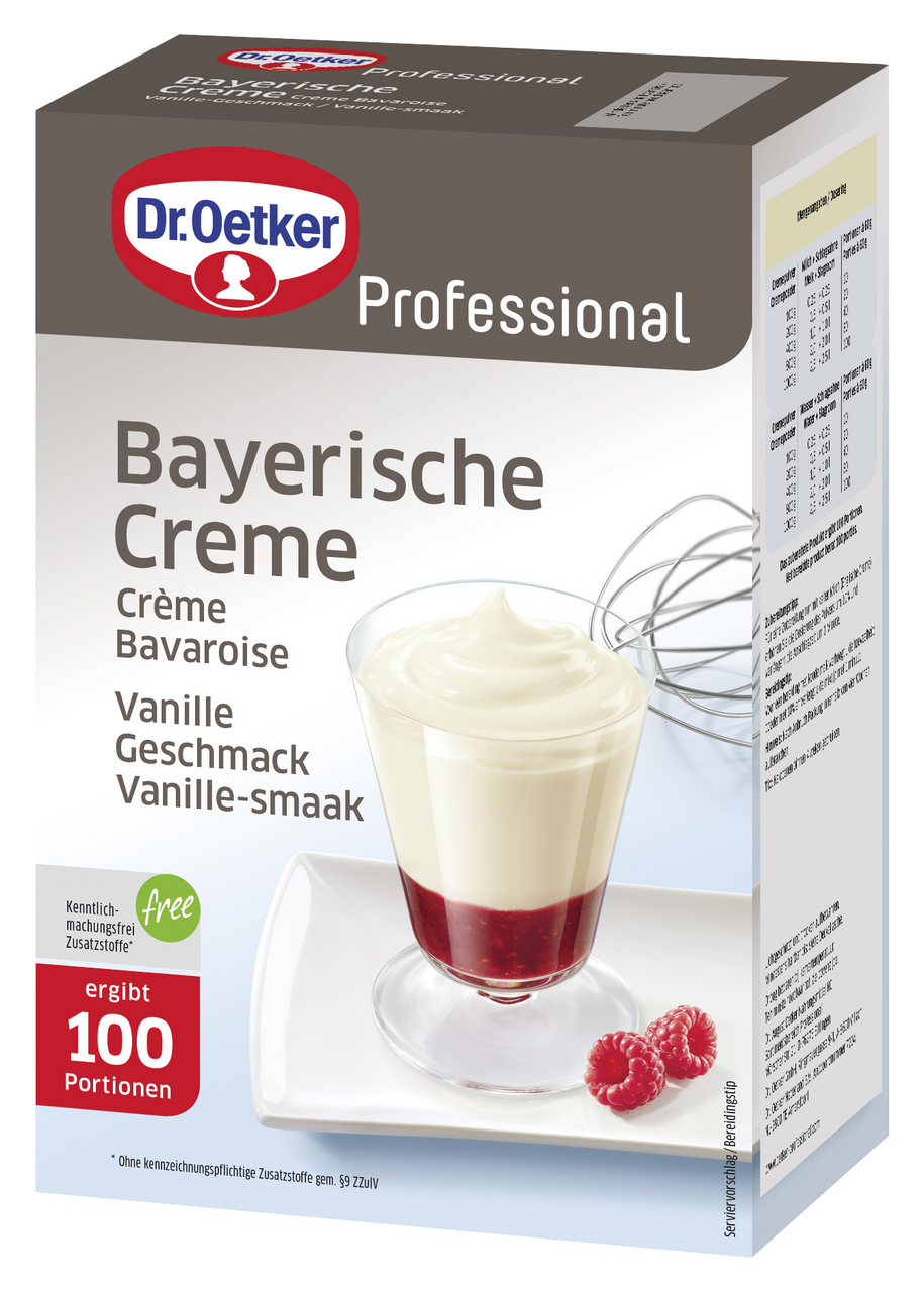 Dr. Oetker Professional Cremepulver Bayerische Creme - 1 kg Packung