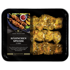 Hähnchen Spieße Curry gegart 6 Stück à 120 g - 720 g Packung