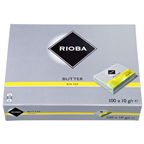 RIOBA Butter Einzelportionen 82 % Fett, 100 Stück à 10 g - 1 kg Karton