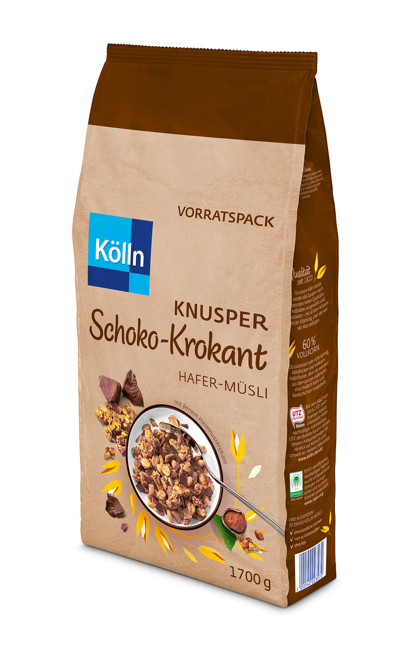 Kölln Müsli Knusper Schoko-Krokant - 1,7 kg Beutel