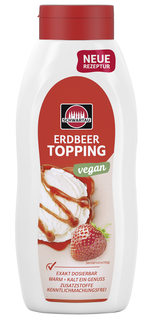 Schwartau Dessertsoße Erdbeere - 770 ml Packung