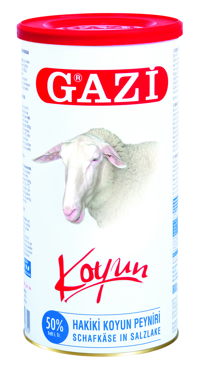 Gazi Schafskäse in Salzlake, 50 % Fett i. Tr. 800 g Dose