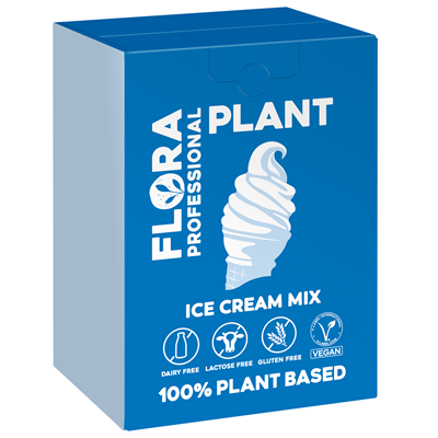Flora Plant Eis-Mix Vanille Geschmack VANILLE - 10 l Box | METRO