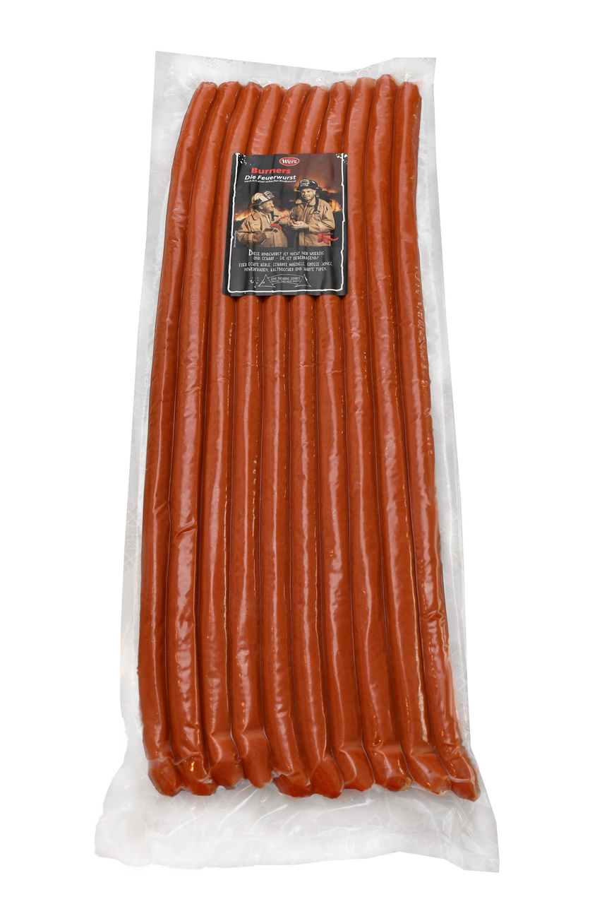 Werz XXL Burners Feuerwurst 1/2 m ca. 1,6 kg - je kg
