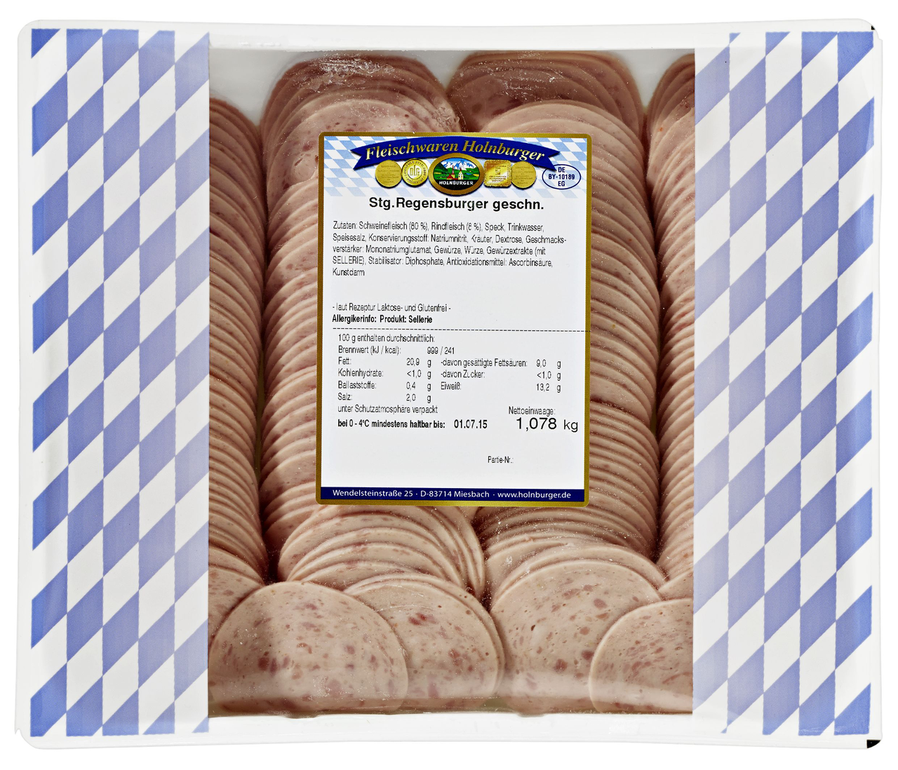 Holnburger Regensburger geschnitten ca. 1 kg - je kg